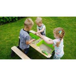 Aksent Sand-, Wasser- & Picknicktisch (2 Bänke) - 1 Set