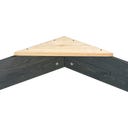 Aksent Holzsandkasten sechseckig 160x140cm - 1 Stk