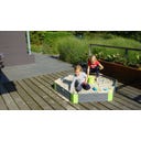 Aksent Holzsandkasten sechseckig 160x140cm