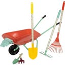 Großes Gartenset mit Schubkarre 