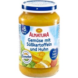 Bio Babygläschen Gemüse-Süßkartoffel-Huhn - 190 g