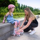 Globber LEARNING SKATES 2in1 Gr. 26-29 - pastellrosa