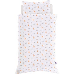 Bettwäsche Jersey Dinolino (100x135cm/40x60cm) - weiß