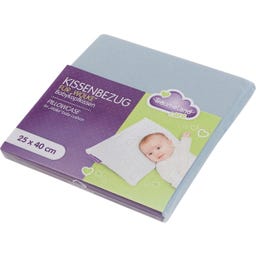 Kissenbezug für WOLKE Babykopfkissen (25x40x3cm) - blau