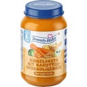 Bio Dinkelpasta mit Karotten-Brokkoligemüse