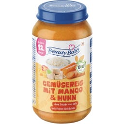 Beauty Baby Bio Gemüsereis mit Mango & Huhn - 250 g