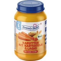 Beauty Baby Bio Karotten mit Kartoffeln & Lachs - 190 g