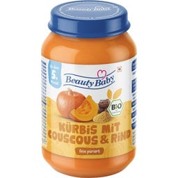 Beauty Baby Bio Kürbis mit Couscous & Rind - 190 g