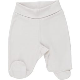 Beauty Baby Hose mit Füßen 2er-Pack weiß|braun - 50-56