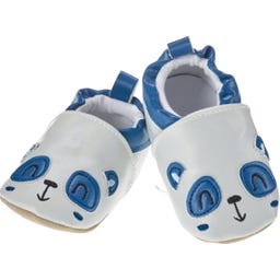 Beauty Baby Krabbelschuhe Boy blau|weiß - 18-19