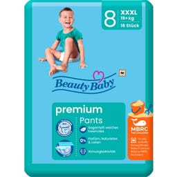 Beauty Baby Premium Dry Pants Größe 8 XXXL 19+ kg - 16 Stk