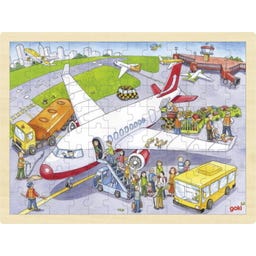 Goki Einlegepuzzle Auf dem Flughafen - 1 Stk