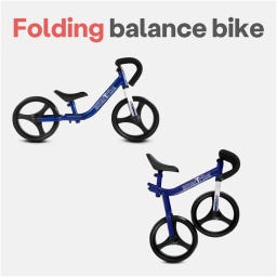 smarTrike Folding Balance Bike - blau