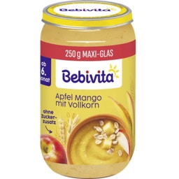 Bio Babygläschen Apfel Mango mit Vollkorn - 250 g