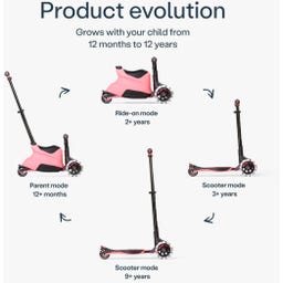 SmarTrike Xtend Scooter Ride-on - Salmón