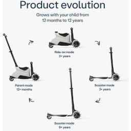 smarTrike Xtend Scooter Ride-on - grau