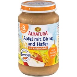 Alnatura Bio Babygläschen Apfel mit Birne & Hafer - 190 g