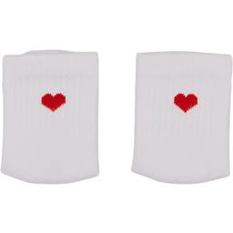 Eulenschnitt Babysocken Herz rot - 1 Paar