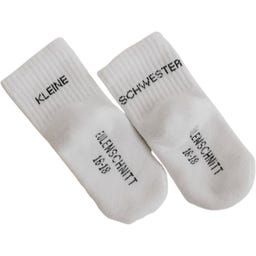 Eulenschnitt Babysocken Kleine Schwester - 1 Paar