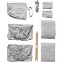 Membantu Federwiege Zwilling Premium - Grau