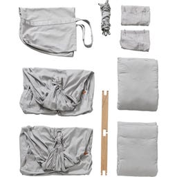 Membantu Federwiege Zwilling Premium - Grau