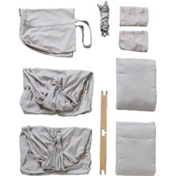 Membantu Federwiege Zwilling Premium-Set - Grau