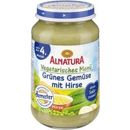 Alnatura Bio Babygläschen Grünes Gemüse mit Hirse - 190 g