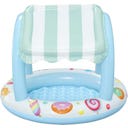 Planschbecken Sweet Shop™ mit Sonnenschutzdach Ø 104 x H84 cm  - 1 Stk