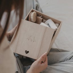 Eulenschnitt Erinnerungsbox Gänse - 1 Stk