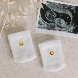 Eulenschnitt Babysocken Smiley - 1 Paar