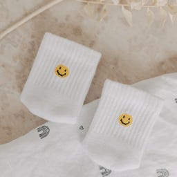 Eulenschnitt Babysocken Smiley - 1 Paar