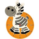 Weizenkorn Wanduhr Zebra