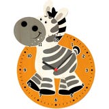 Weizenkorn Wanduhr Zebra
