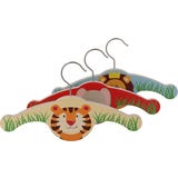 Weizenkorn Kleiderb&uuml;gel-Set, L&ouml;we, Elefant, Tiger
