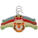 Weizenkorn Kleiderbügel-Set, Löwe, Elefant, Tiger - 1 Set