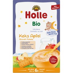 Holle Pappa Lattea Bio - Biscotto e Mela - 250 g