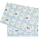 bieco Kuscheldecke Elefanten blau - 1 Stk