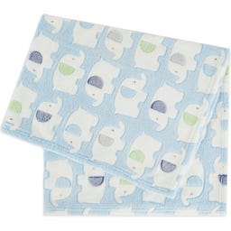 bieco Kuscheldecke Elefanten blau - 1 Stk