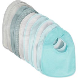 bieco 10er Set Lätzchen teal/slate - 1 Set