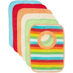 bieco 6er Set Schlupflätzchen Rainbow - 1 Set