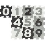 Puzzlematte Zahlen black & white 10 Teile