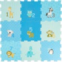 bieco Puzzlematte Tiere blau 18 Teile