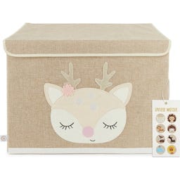 bieco Aufbewahrungsbox Reh Ella mit Deckel - 1 Stk
