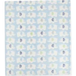 bieco Kuscheldecke Elefanten blau - 1 Stk