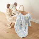 bieco Kuscheldecke Elefanten blau - 1 Stk