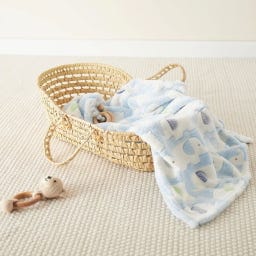 bieco Kuscheldecke Elefanten blau - 1 Stk