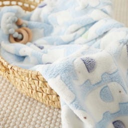 bieco Kuscheldecke Elefanten blau - 1 Stk