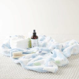 bieco Kuscheldecke Elefanten blau - 1 Stk