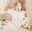 bieco Kuscheldecke Elefanten rosa - 1 Stk