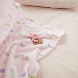 bieco Kuscheldecke Elefanten rosa - 1 Stk